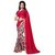Snh Export Maroon Georgette Printed Sarees With Blouse