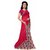 Snh Export Maroon Georgette Printed Sarees With Blouse