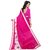 Snh Export Pink Georgette Printed Sarees With Blouse