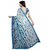 Snh Export Blue Georgette Printed Sarees With Blouse