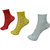 Pack of 3 Multi Dotted Nylon Comfort Socks