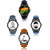 Nubela Trendy New Arriavals Combo Analogue Watches (Pack of 4) For Men/Boys