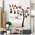 Jaamso Royals ' Photo frame family tree red flower ' Wall Sticker (PVC Vinyl, 90 cm X 60 cm, Decorative Stickers)