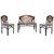 Shilpi Beautiful Hand Carving Living Room Small Sofa Set / Amazing Wrought Iron Wooden Garden Sofa Set For Seating