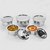 Sumeet 5 Pcs Stainless Steel Induction  Gas Stove Friendly Container Set / Tope / Cookware Set With Lids Size No.10 To No.14