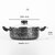 Sumeet 2.6mm Nonstick Casserole 200 mm with Glass lid (No.12) (Capacity 2.2 Ltr)