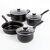 # High quality non-stick coating Cookware Set, 7-Pieces (Black)