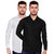 Black Bee Collar Regular Fit Poly-Cotton Shirt for Men Combo of 2
