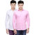 Black Bee Solid Regular Fit Poly-Cotton Shirts For Men Set of 2