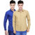 Black Bee Solid Regular Fit Poly-Cotton Shirts For Men Set of 2