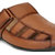 El Paso Men's Tan Artificial Leather Velcro Closure Comfort Casual Sandals