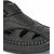 El Paso Men's Black Artificial Leather Velcro Closure Comfort Casual Sandals