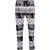Lil Orchids Girls Pack Of 3 Cotton All Over Printed Stretchable Leggings
