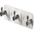 Fortune Pure Stainless Steel Wall Mounted Hook Rail Bar, 3 Hooks