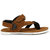 Shoegaro Men's Tan Suede Leather Sandals