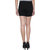 Ansh Fashion Wear Women's Black Strechable Denim Shorts