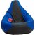 Comfy Bean Bag BLACK BLUE L SIZE Without Fillers - Cover Only
