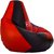Comfy Bean Bag BLACK RED L SIZE Without Fillers - Cover Only