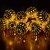 Golden Ball shape battery operated string lights decorative for party garden outdoors