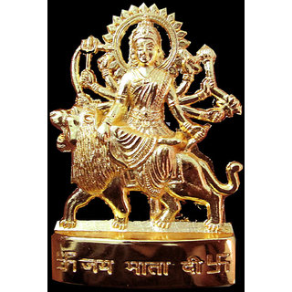 Gold Plated Durga Idol