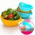 Kitchen Multipurpose Colander Vegetable And Fruit Basket Cum Rice Wash Sieve Washing Bowl Set of 1