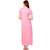 Boosah Women's Pink Cotton Lycra  Nighty