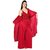 Boosah Women's Red Satin 2 Night Suit
