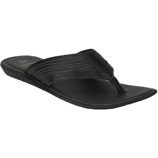 Red tape leather sales slippers