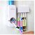 Indo Toothpaste Dispenser with 5 Toothbrush holders set Assorted colour And Deigned