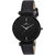 Swisstone CK312 Black Leather Strap Wrist Watch for Women