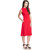 Addyvero Red Cotton Lycra Dresses