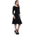 Addyvero Women's A-line Black Dress