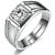 Limited Edition Sterling Silver   Solitaire Adjustable Couple Rings By Stylish Teens