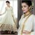 Greenvilla Designs White Banglori Silk Anarkali Dress