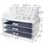 Cosmetic Jewellery makeup Storage Box kit Vanity with 4 Drawers Clear Acrylic Stand and organizer