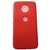 For Moto G5S PLUS case cover Luxury Silicone Rubber Leather look auto focus new (Red)