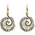 JewelMaze Antique Gold Plated Dangler Earrings
