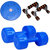 HOMMER 4 KG PVC DUMBELL ( 2 KG EACH ) , FIGURE TWISTER, FOLDABLE PUSH UP BAR  GYM BAG Home Gym Combo