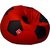 Sicillian Bean Bags Bean Football - Size Xxxl - Without Fillers - Cover Only (Red & Black)