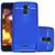 ECS Soft Matte Finish Line Back Case Cover For Gionee X1 - Dark Blue
