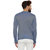 Wittrends Men's Blue Cotton Full Sleeves Ban Neck Henley T-Shirt
