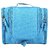 Tuzech Military Cosmetic Polyester Toiletry Bag Travel Kit Pouch Triple Chain (Blue )