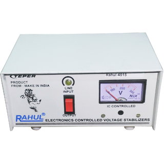 Rahul 4515 Rahul 4515 a 300 VA 140-280 Volt 1 LCD/LED TV +DVD/DTH/Music System Automatic Voltage Stabilizer