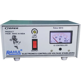 Rahul 4515 Rahul 4515 c 300 VA 140-280 Volt 1 LCD/LED TV +DVD/DTH/Music System Automatic Voltage Stabilizer
