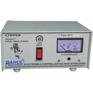 Rahul 5515 a 415 VA 140-280 Volt 1 LCD/LED TV +DVD/DTH/Music System Automatic Voltage Stabilizer
