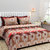 Heaven Decor Polycotton Floral Double Bedsheet with 2 Pillows