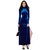 Aashish Fabrics - Blue Maxi Velvet Dress