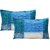 The Intellect Bazaar Cotton Pillow Cover Set(2 pieces),Blue