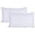 The Intellect Bazaar Satin Cotton Pillow Cover Set(2 pieces),White
