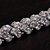 Alluring Sterling Silver Austrian Diamond Charm Strand Bracelets For Women  Girls
